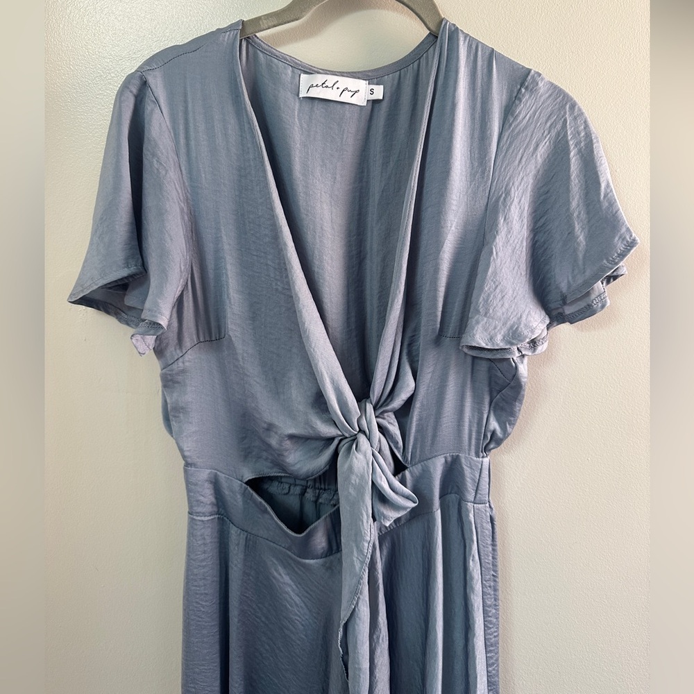 PETAL + PUP Light Gray Dress